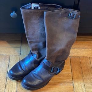 Frye Veronica Slouch Boots - Brown - Size 7.5